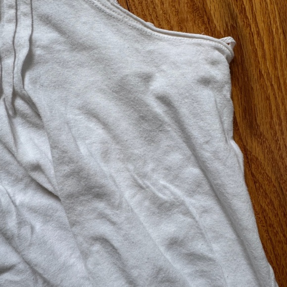 We the free free people white/off-white tank top with pleats and ruffles size s - Picture 4 of 6